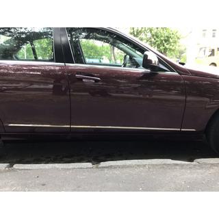 Накладки на дверные молдинги из нержавеющей стали (6 шт) Mercedes C-class W204 2007-2015 гг. фото 1