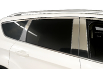 Ford Kuga 2008-2013 гг. Накладки на дверные стойки из нержавеющей стали фото 1