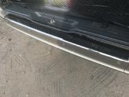 Mercedes Vito W639 2004-2014 гг. Накладка на задний бампер Черный Хром (OmsaLine, Нержавеющая сталь) фото 4