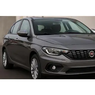 Накладки на Зеркала Черный Хром (2 шт., пластик) Fiat Tipo 2016- гг. фото 1