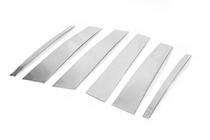 Mercedes GL class X164 2006-2012 гг. Накладки на дверные стойки из нержавеющей стали (6 шт) фото 5