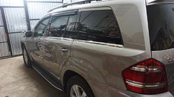 Mercedes GL class X164 2006-2012 гг. Нижние молдинги окон нержавейка (6 шт) фото 4