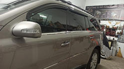 Mercedes GL class X164 2006-2012 гг. Нижние молдинги окон нержавейка (6 шт) фото 9