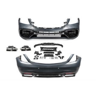 Комплект обвеса S63 AMG (рестайлинг 2018) Mercedes S-сlass W222 2013-2022 гг. фото 3