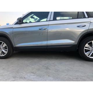 Широкий дверной молдинг Carmos нержавейка Skoda Kodiaq 2016-2023 гг. фото 2