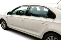 Seat Toledo 2012-2019 гг. Окантовка окон нержавейка фото 1