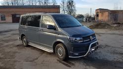 Volkswagen T6 2015-2024 гг. Боковые Подножки Premium (2 шт., Нержавейка) фото 1