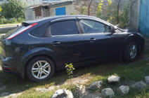 Ford Focus II 2005-2008 гг. Ветровики с хромированным молдингом SD/HB (4 шт, Niken) фото 2