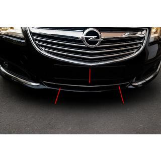 Накладки на решетку бампера (нержавейка) Opel Insignia 2008-2017 гг. фото 1