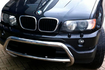 BMW X5 E53 1999–2006 гг. Кенгурятник WT015 (нержавейка) фото 1