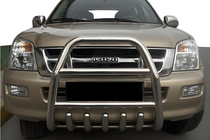 Isuzu D-Max 2011-2019 гг. Передняя защита QT007 (нержавейка) фото 1