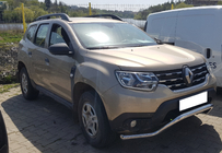 Renault Duster 2008–2017 гг. Передняя защита ST012 (нержавейка) фото 3