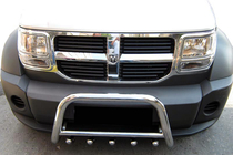 Dodge Nitro 2006-2011 гг. Передняя Дуга QT006 (Нержавейка) фото 1