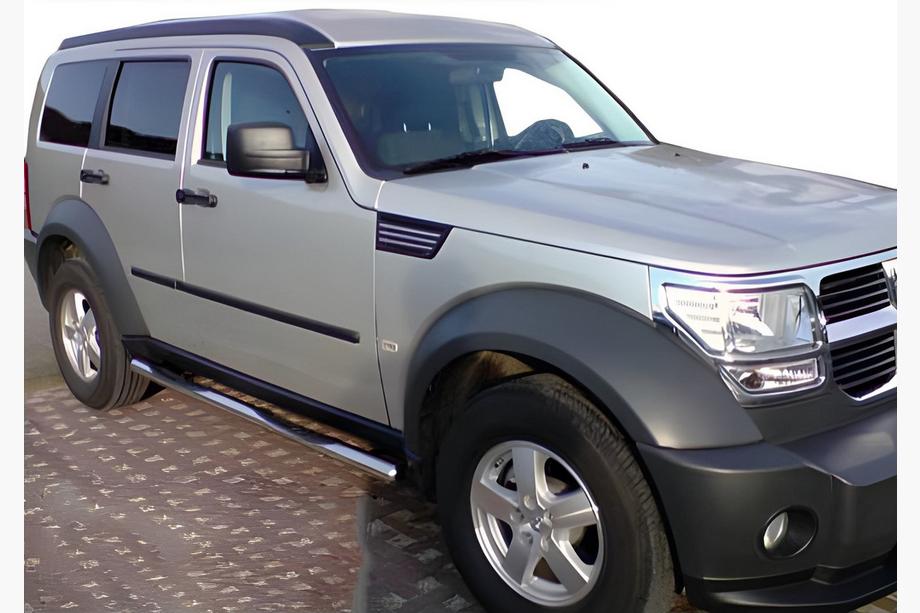Dodge Nitro 2006-2011 гг. Боковые трубы (2 шт., нержавейка) Image