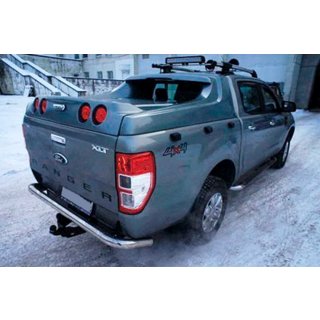 Задняя защита AK005 (2011-2018, нержавейка) Ford Ranger 2011–2022 гг. фото 3