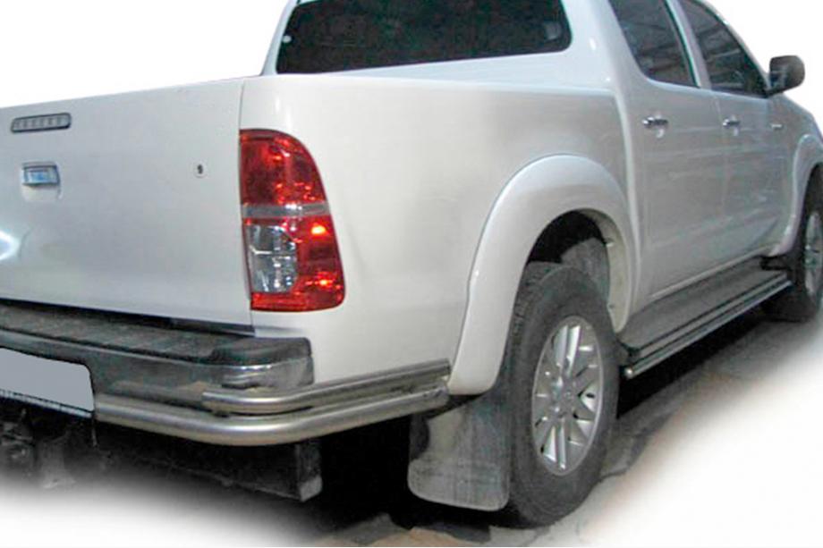 Toyota Hilux 2006-2015 гг. Задние Углы AK003-Двойные (Нерж. Сталь) Image