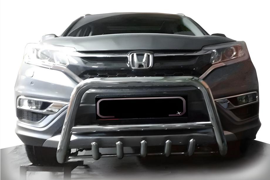 Honda CRV 2017-2022 гг. Передняя защита WT003 (2016-2019, Нержавейка) Image