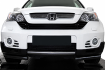 Honda CRV 2007-2011 гг. Передняя защита ST017 (нержавейка) фото 1