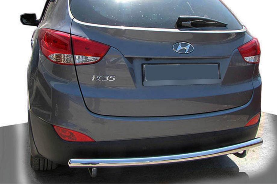 Hyundai IX-35 2010-2015 гг. Задняя Защита AK002 (Нержавейка) Фото 1