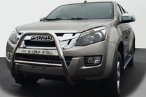Isuzu D-Max 2011-2019 гг. Передняя Защита QT008 (Нержавейка) фото 1