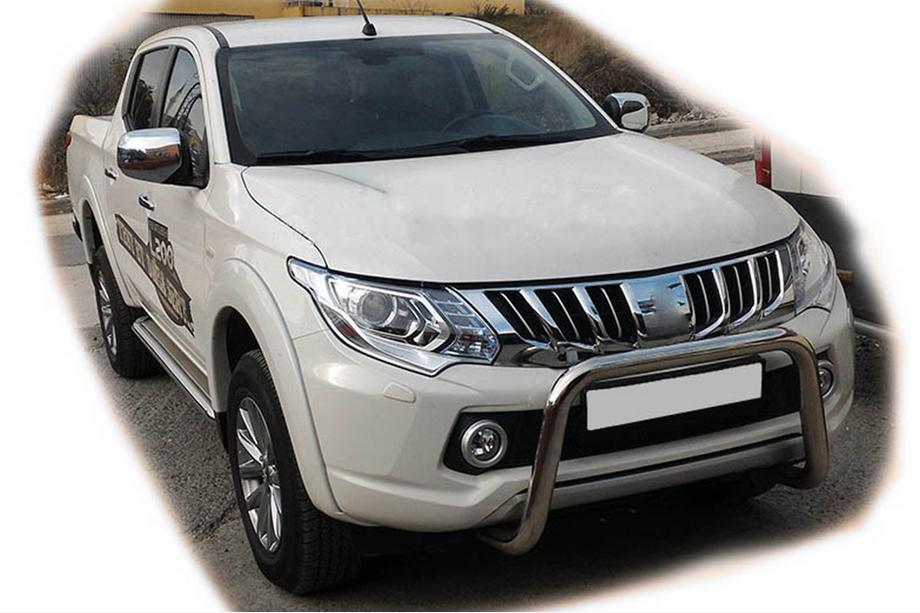 Mitsubishi L200 2015-2024 гг. Кенгурятник WT005 (Нержавейка) Image
