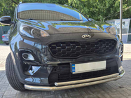 Kia Sportage 2015-2021 гг. Передняя защита ST014 (нержавейка) фото 1