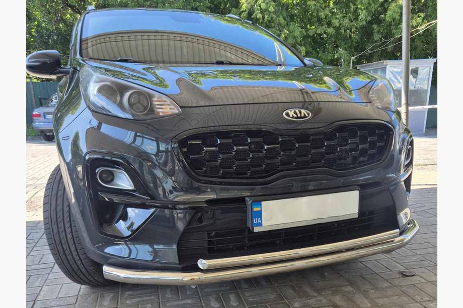 Kia Sportage 2015-2021 гг. Передняя защита ST014 (нержавейка) Image