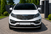 Kia Sportage 2010-2015 гг. Передняя защита ST008 (нержавейка) фото 1