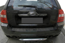 Kia Sportage 2004-2010 гг. Задняя дуга AK005 (нержавейка) фото 1