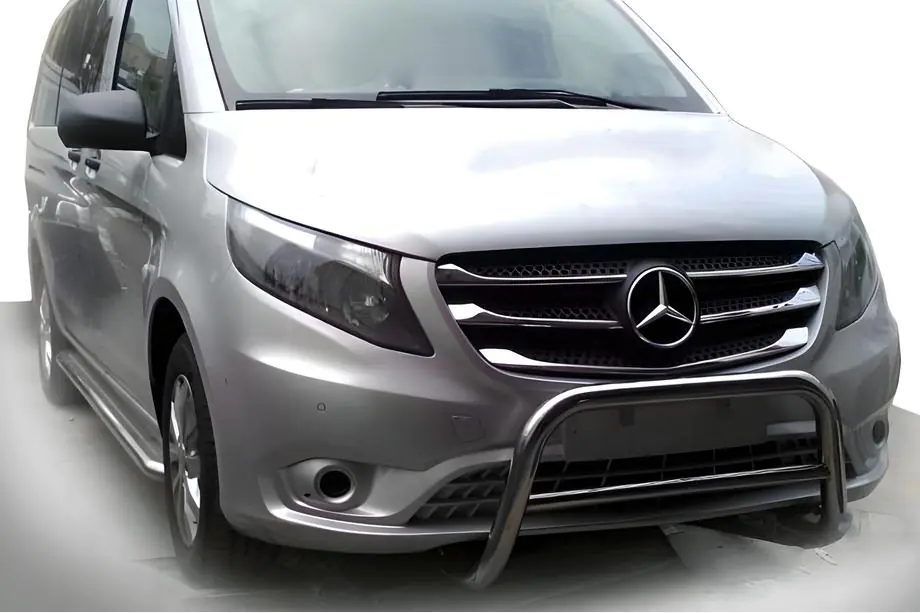 Mercedes Vito/V-class W447 2014- гг. Кенгурятник WT005 (нержавейка) Image