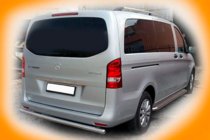 Mercedes Vito/V-class W447 2014- гг. Задняя Защита AK002 (Нержавейка) фото 2
