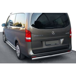 Задняя Защита AK002 (Нержавейка) Mercedes Vito/V-class W447 2014- гг. фото 1