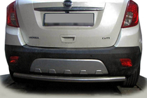 Opel Mokka 2012-2021 гг. Задняя защита AK002 (нерж. сталь) фото 1