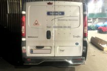 Nissan Primastar 2002-2014 гг. Задняя защита AK006 (нержавейка) фото 2