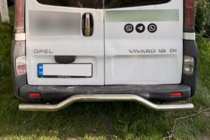 Nissan Primastar 2002-2014 гг. Задняя защита AK006 (нержавейка) фото 3