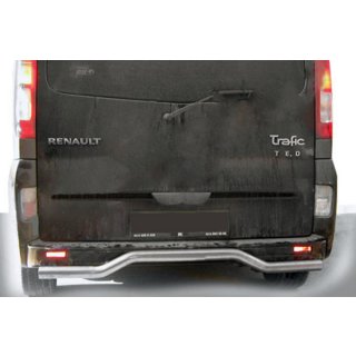 Задняя защита AK006 (нержавейка) Opel Vivaro 2001–2015 гг. фото 4
