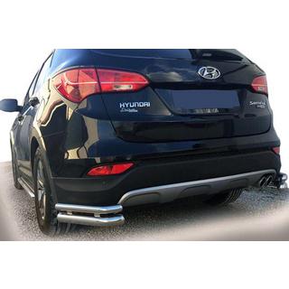 Задние углы AK-003 Двойные (нерж.) Hyundai Santa Fe 3 2012-2018 гг.