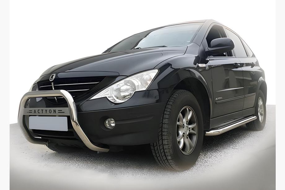SsangYong Action 2005-2018 гг. Передний кенгурятник WT005 (нержавейка) Image