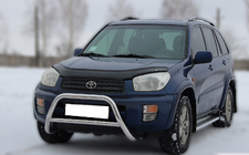Toyota Rav 4 2001-2005 гг. Кенгурятник WT005 (нержавейка) фото 2