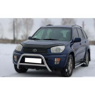 Кенгурятник WT005 (нержавейка) Toyota Rav 4 2001-2005 гг. фото 2