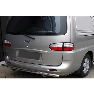Задняя защита AK002 (2 шт., нержавейка) Hyundai H200, H1, Starex 1998-2007 гг.