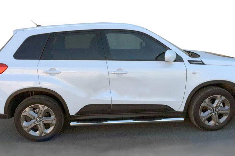 Suzuki Vitara 2015- гг. Боковые трубы (2 шт., нержавейка) Image