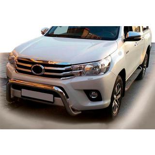 Передняя защита WT009 (нержавейка) Toyota Hilux 2015- гг.
