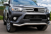 Toyota Hilux 2015- гг. Передний Защитный Дуга ST007 (Нержавейка) фото 1
