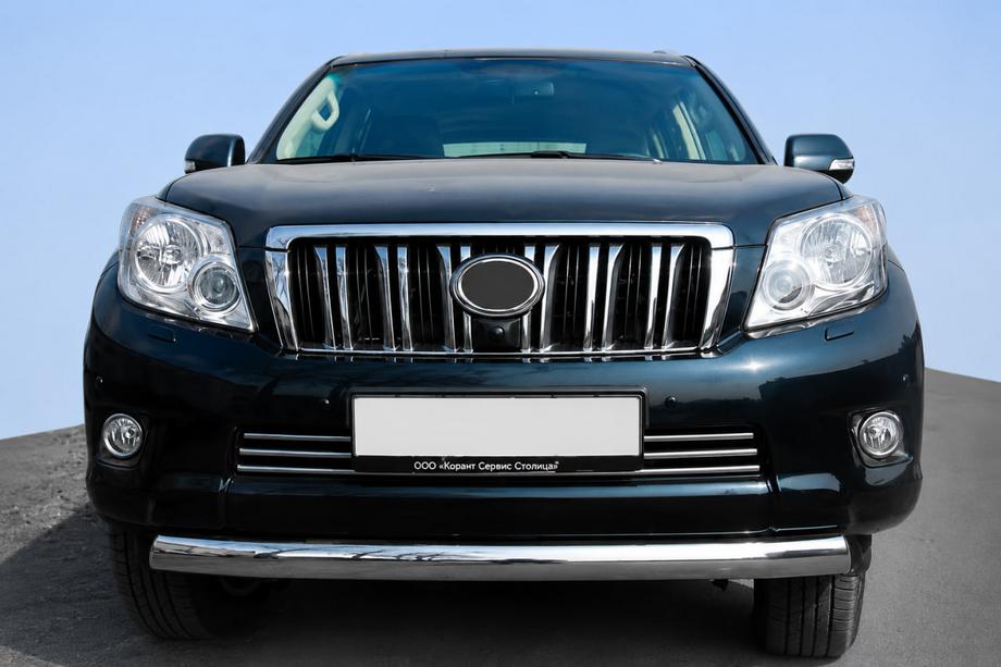 Toyota Land Cruiser Prado 120 2002-2009 гг. Передняя Дуга ST008 (Нержавейка) Image