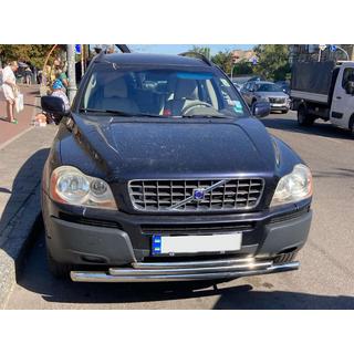Передняя защита ST014-2 (нержавейка) Volvo XC90 2002-2014 гг. фото 2