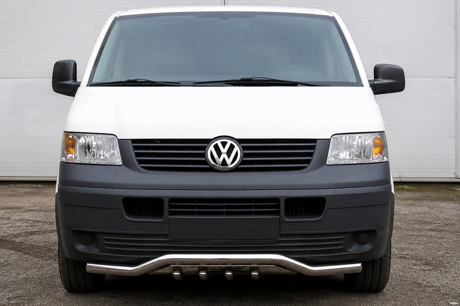 Volkswagen T5 Multivan 2003–2010 гг. Передняя защита Wave-Grill ST007-1 (нержавейка) Image