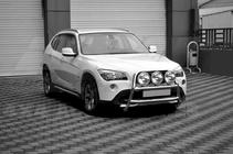 BMW X1 E84 2009-2015 гг. Защита переднего бампера WT018 (нержавейка) фото 2