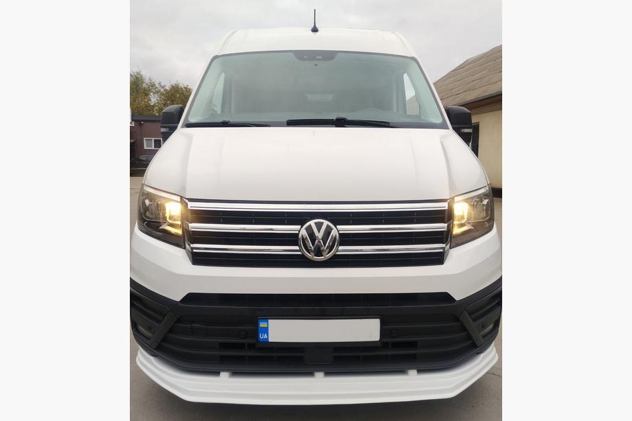 Volkswagen Crafter 2016- гг. Накладки на решетку радиатора (4 шт, нержавейка) Image