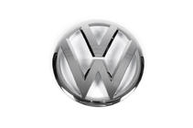 Volkswagen Tiguan 2007-2016 гг. Передний эмблема 2012-2015 (верхняя часть, Оригинал) фото 2